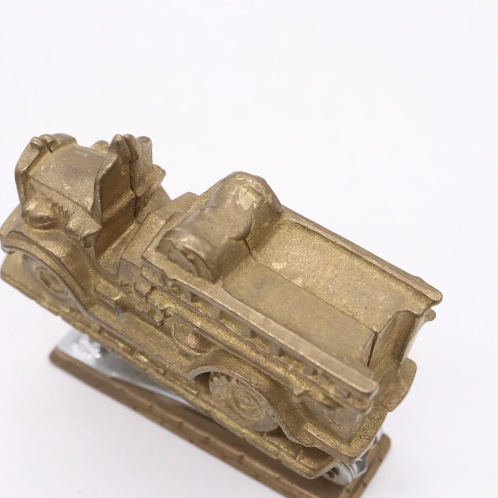 MSR Imports 4.5" Brass Firetruck Desk Stapler & Tape Dispenser Vintage 1993 - Picture 16 of 16